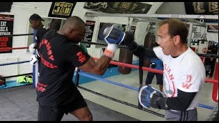 Famous BODY SNATCHING! - DILLIAN WHYTE SHOWS HIS POWER - AS HE BATTERS THE PADS WITH TRAINER MARK TIBBS Wealth