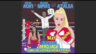 Смотреть клип Steve Aoki & Angger Dimas Ft. Iggy Azalea - Beat Down (Larry Tee & Attack Attack Attack Remix)