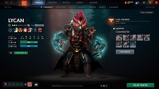 Lycan - Unusual Claws of the Grey Ghost (Frostbloom) rarest Dota 2 skins 4K