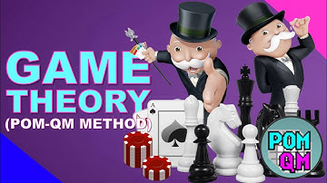 GAME THEORY: POM QM Method | Lecture Series #53 FREE Tutorial Operations Research | SO EASY!🤘👨🏻‍�