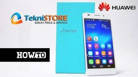 How to change language on Huawei honor 6