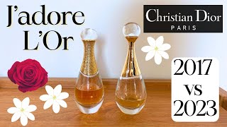 Dior J'ADORE L'OR (2023) Full Review & Comparison with J'ADORE L'OR (2017)