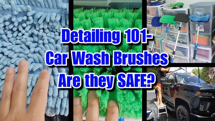 How To Wash Your Car Without Bending Over Review Ordenado Car Wash Brush  with Long Handle 
