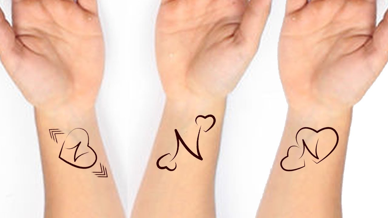 Top 10 Tattoo Designs for the Letter N - wide 4