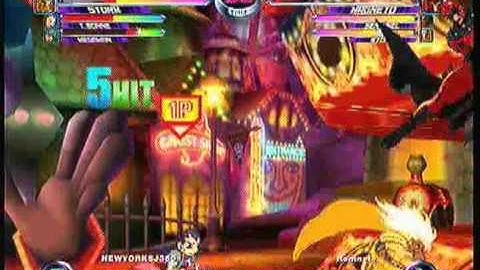 MvC2 Online (360): Josh 360 (MM/Storm/Tron) vs Brett (MSS) 35 .:11.26.09:.
