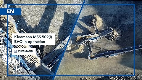 Kleemann MOBISCREEN MSS 502(i) EVO: New Mobile Screen for Coarse Elements in Operation