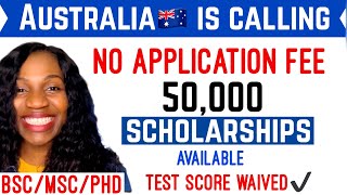 UNIVERSITY WITH NO APPLICATION FEE | SCHOLARSHIPS IN AUSTRALIA  FOR INTERNATIONAL STUDENTS | NO GRE
