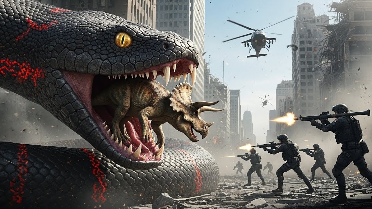 Monster Snake Hunt Begins | Dinosaur Caught & Rescue Team Responds