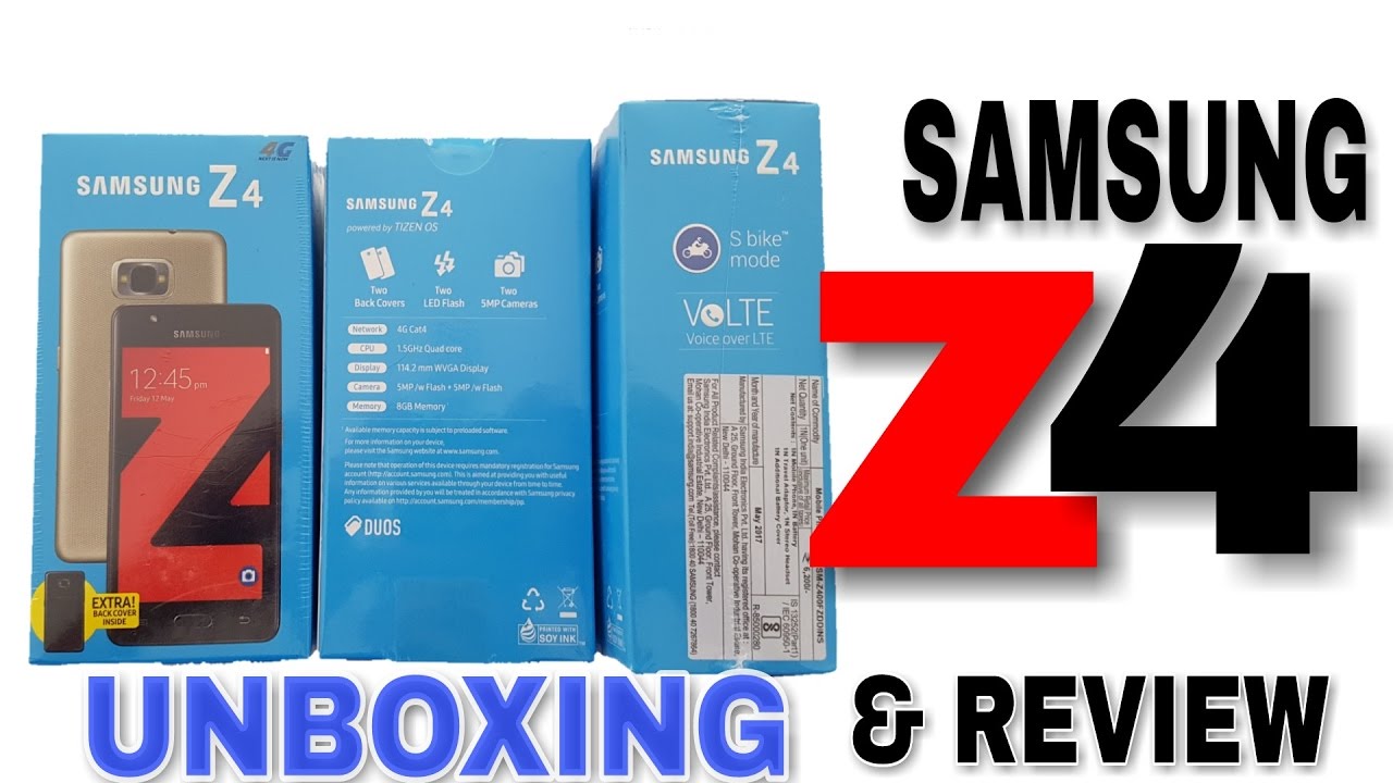 Samsung z4 tizen unboxing,hands on,review and specification in Hindi