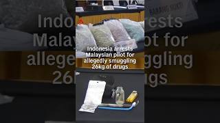Indonesia arrests Malaysian pilot for allegedly smuggling 26kg of drugs