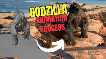 GODZILLA CGI ANIMATION (TIMELAPSE) BLENDER