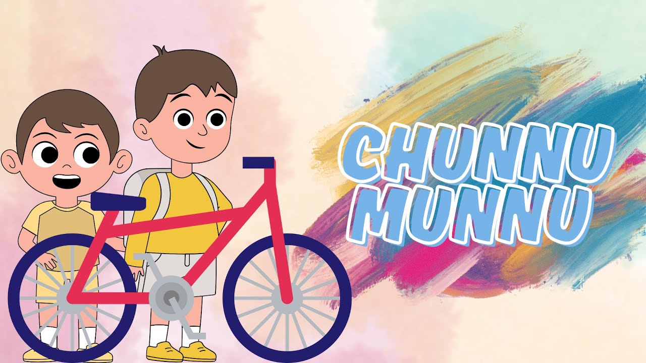 “Hindi Poem for Kids – Chunnu Munnu Ka Cycle Adventure 🐶🐱”
