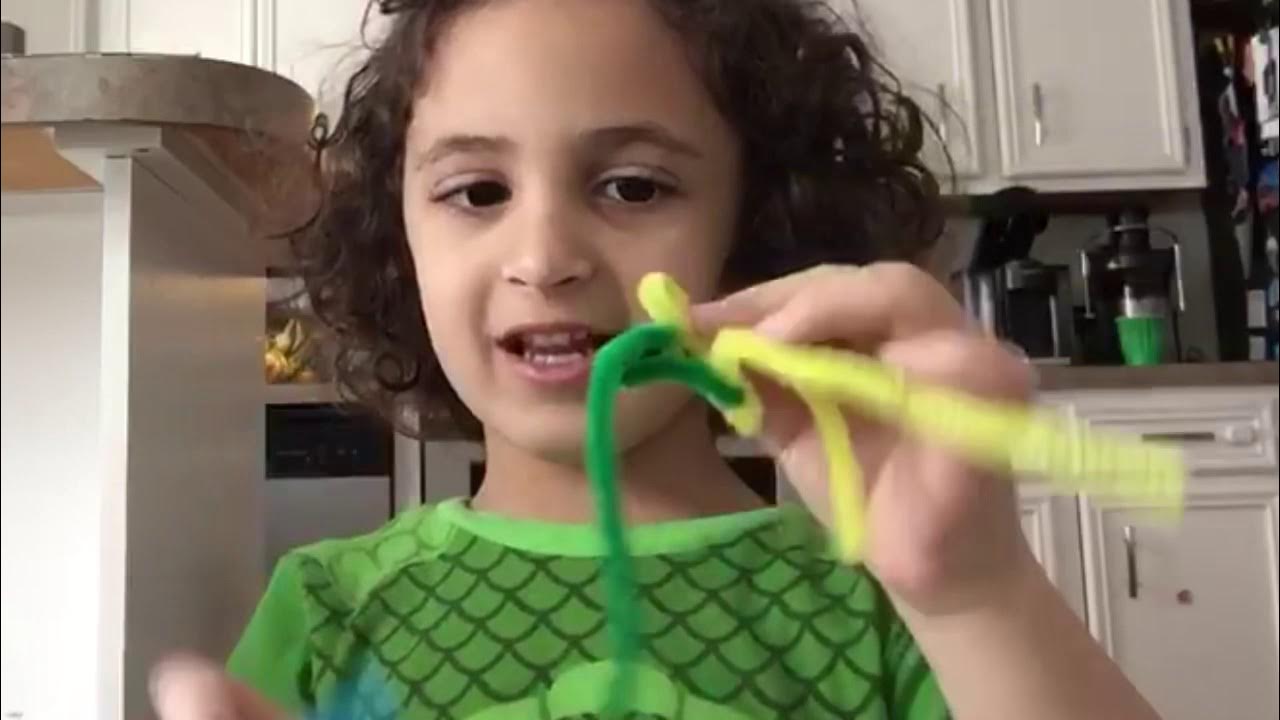 Making a Godzilla with pipe cleaners first attempt YouTube