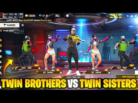 Twin Brothers Vs Twin Sisters 😂😂 ?? || #shorts #factfire #freefireprankvideo