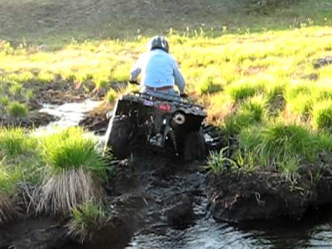 Yamaha Grizzly 350 Auto IRS 4x4  Sucked in Mud Hole