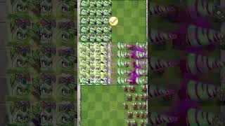 PvZ2 - Plants Level 1, Level 5, Level Max vs Fast Zombies