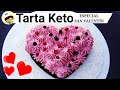 Tarta Keto de chocolate y frutos Rojos|Cetogenica|Sin Gluten|Pastel keto o Cetogenico|San Valentín