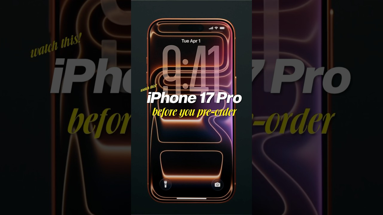 WATCH THIS before you pre-order the iPhone 17 Pro 👀 😳 