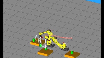 Simple robot work cell