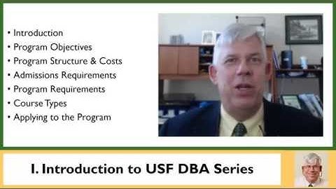 USF DBA 2015 Part 1: Introduction