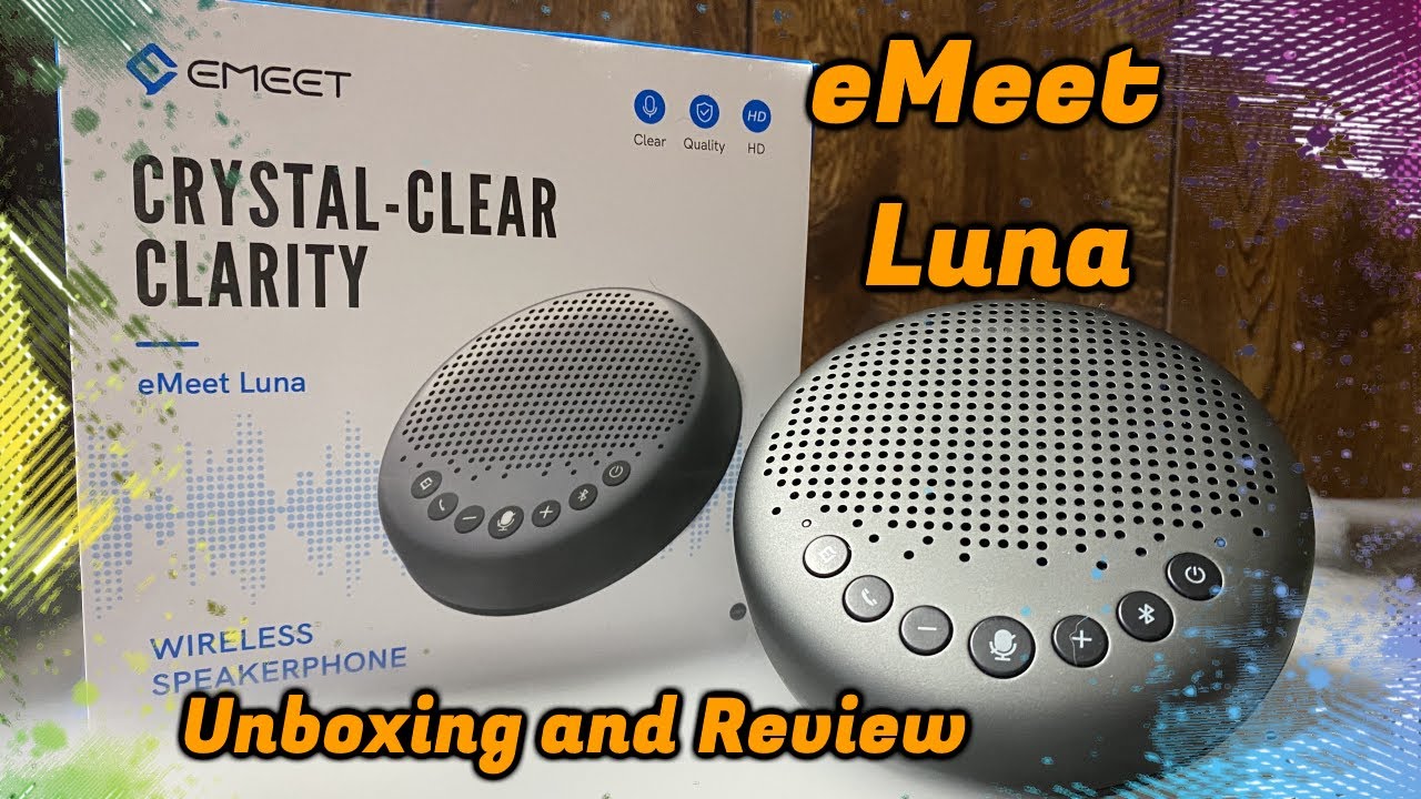 eMeet Luna Wireless Speakerphone Review - YouTube