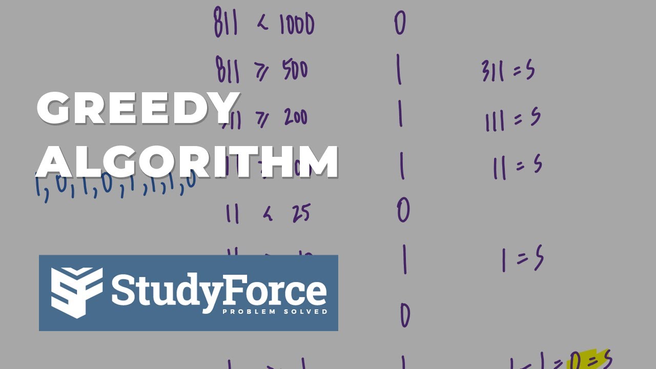 Greedy Algorithm Example - YouTube