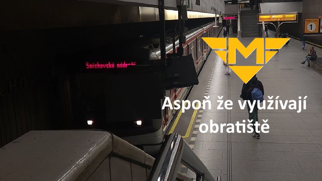 Konec metra na Smíchovském nádraží