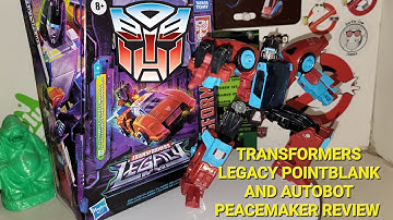 TRANSFORMERS LEGACY POINTBLANK AND AUTOBOT PEACEMAKER REVIEW