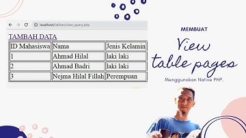 #4 - Membuat View Table dengan PHP dan MySql - Native PHP