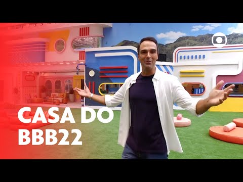 BBB22: Tadeu Schmidt apresenta a nova casa do reality! | Big Brother Brasil 22 | TV Globo