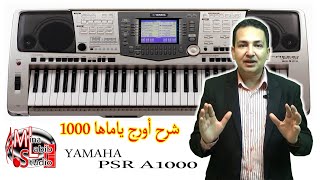 شرح اورج ياماها 1000 أصوات وإيقاعات احترافية | Yamaha PSR A1000 oriental Keyboard Review
