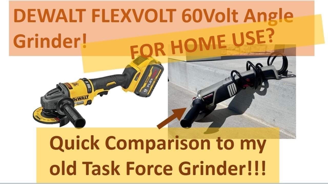 DEWALT FLEXVOLT Angle Grinder DCG418 - For Home Use? Unboxing & Comparison  