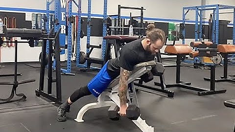 Dumbbell Opposite Iso Chest-Supported Row