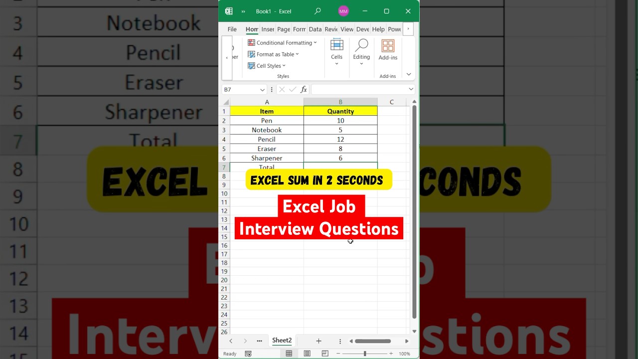 Excel Users Must Know This Quick Trick! ✅ | Excel Autosum | Excel Hindi 