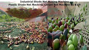 Industrial Shade Net Making Machine | Plastic Shade Net Machine |  Carpet Net Machine  E6 & E9