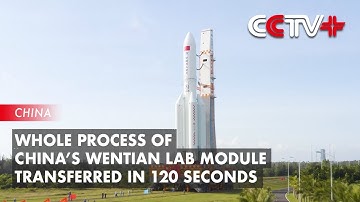 Whole Process of China’s Wentian Lab Module Transferred in 120 Seconds