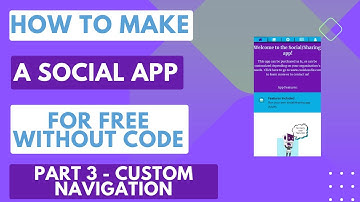 Making a Social App For Free - Custom Navigation and Account Page Logic