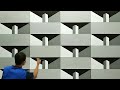 3D WALL PAINTING SIMPLE 3D WALL DESIGN | 3D EASY WALL INTERIOR DESIGN