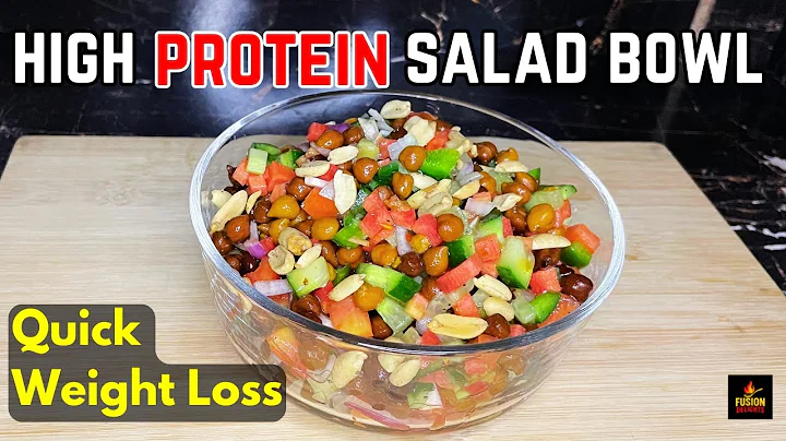 High Protein Black Chickpeas Salad | Weight Loss Salad By Fusion Delights | Healthy Lunch Ideas