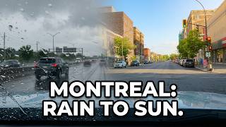 POV Drive in 🌦️ Montreal in June ❤️ | Rain, Sunshine & Summer Magic 🚗 | 4K + Relaxing Solo Guitar 🎸 screenshot 2