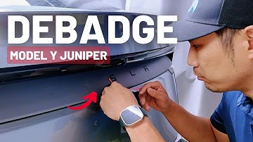 How to Remove Model Y Juniper 2026 Rear Emblem/Badge
