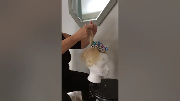 Rolling human hair wiglet for pageants