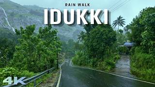 Rainy Day in Idukki - Part 1 🌧️🌿 | Walking Through Palkulamedu Valley | 4K Kerala Rain Walk
