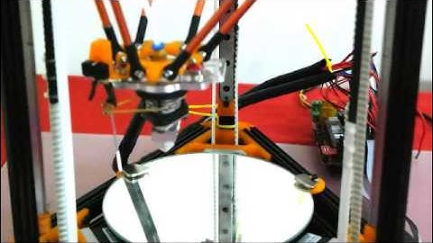 Demo repetier v0.91 , Z-Probe on Kossel, Rostock, Delta 3D printer with Ramps V1.4 LCD+SD.