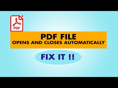 Cannot open PDF Files in Windows 10 | PDF file opening problem-fix it | How to fix PDF Reader-Fix !!