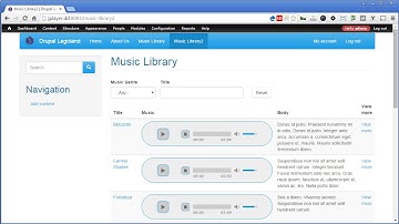 Drupal jPlayer - 4 - Create Views Listing - PART 1