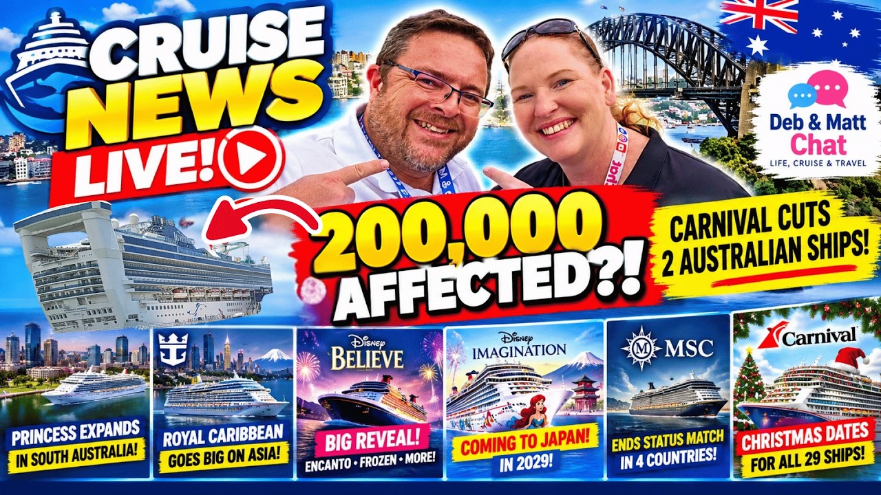 200,000 Cruisers Affected?! 🚢 Carnival Cuts, Disney Reveals & Cruise News LIVE