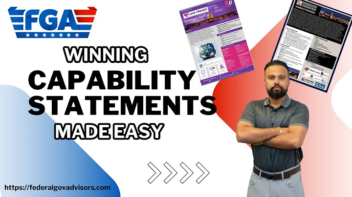 Why a Capability Statement is Essential for Winning Federal Contracts |  Federal Government Advisors