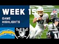 Chargers vs. Raiders Week 15 Highlights | NFL 2020