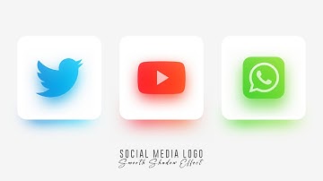 Social Media Logo or Icon Design with Smooth Shadow Effect on Android Mobile in PixelLab